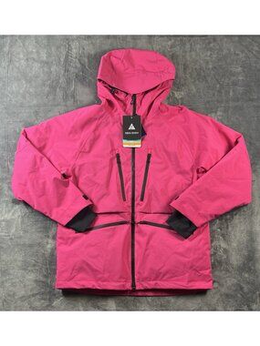 Gsou Snow Jacket Pink Women's Size L Outdoor Ski Snowboarding Lined